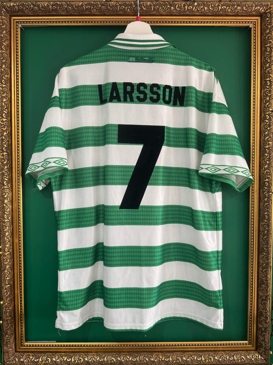 Celtic 1997/98 home shirt large Larsson 7