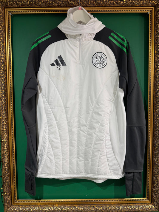 Callum McGregor Celtic worn training zipper small