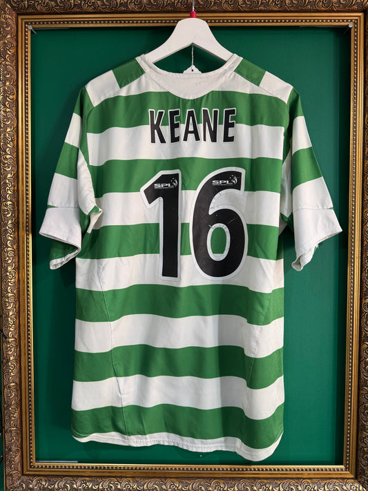 Celtic 2005/07 home shirt large Keane 16
