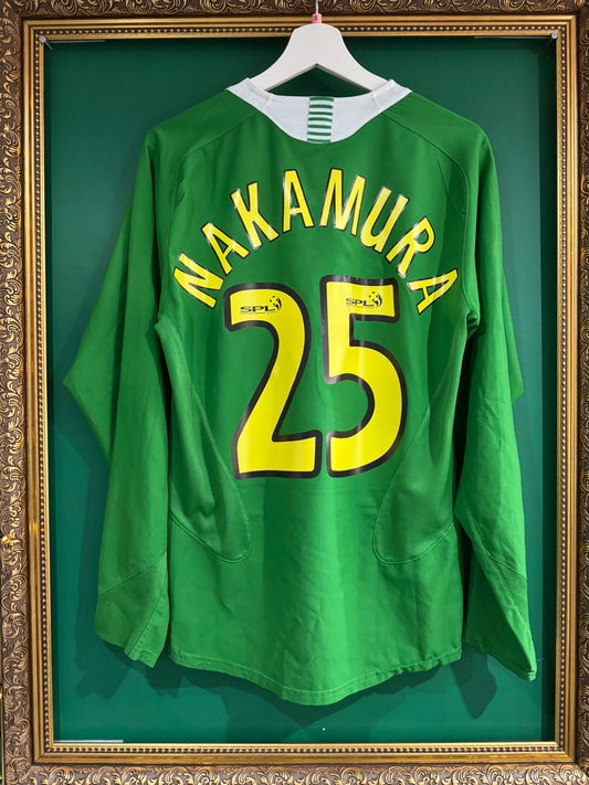 Celtic 2005/06 away shirt small ls Nakamura 25