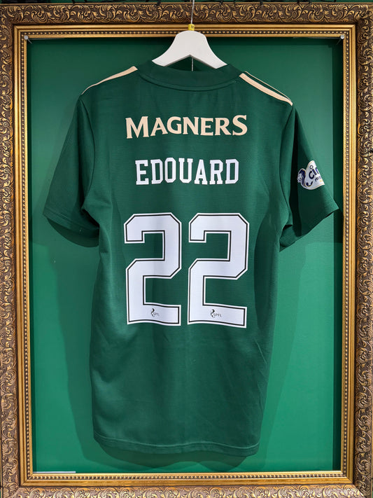 Celtic 2021/22 away medium Edouard 22 match issue prepared