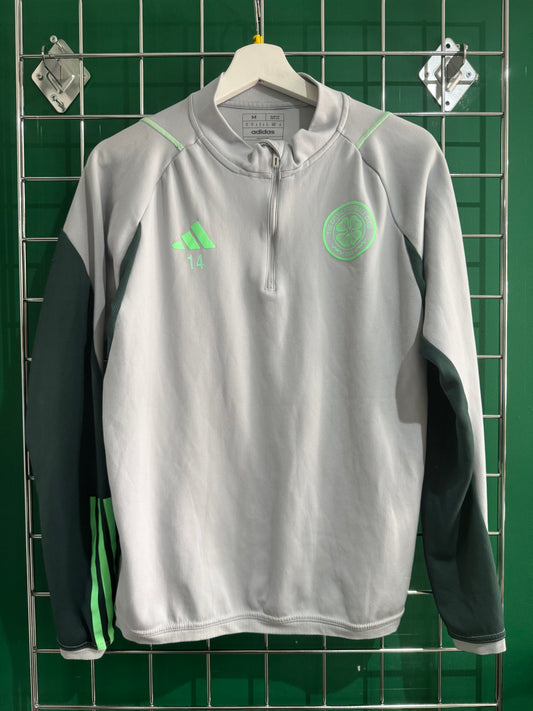 David Turnbull Celtic worn half zip top 14