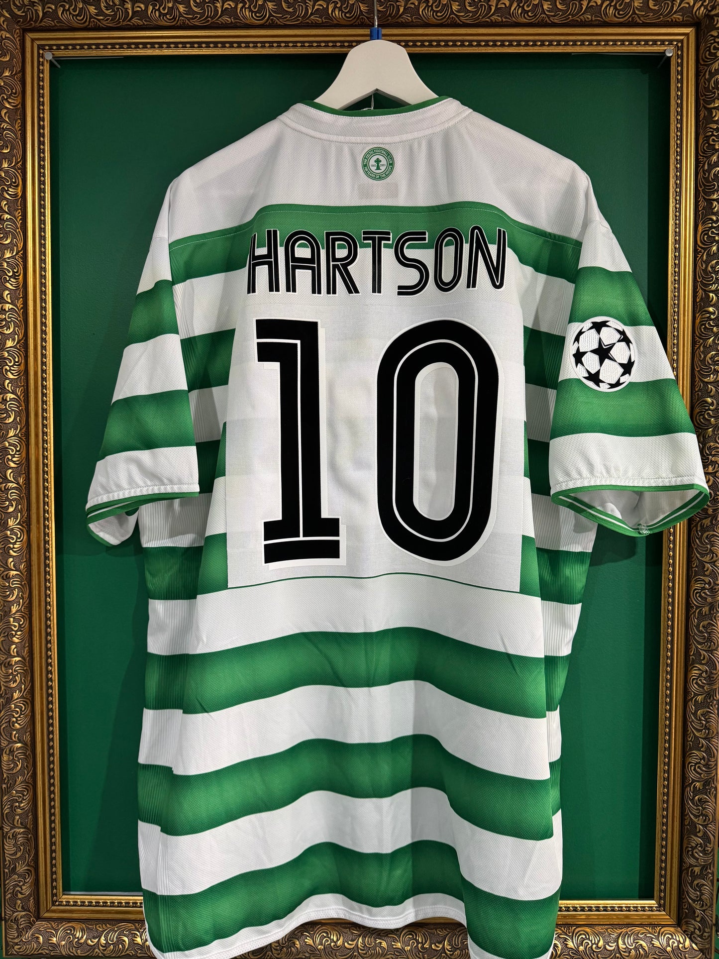 Celtic 2003/04 home shirt xxlarge Hartson 10