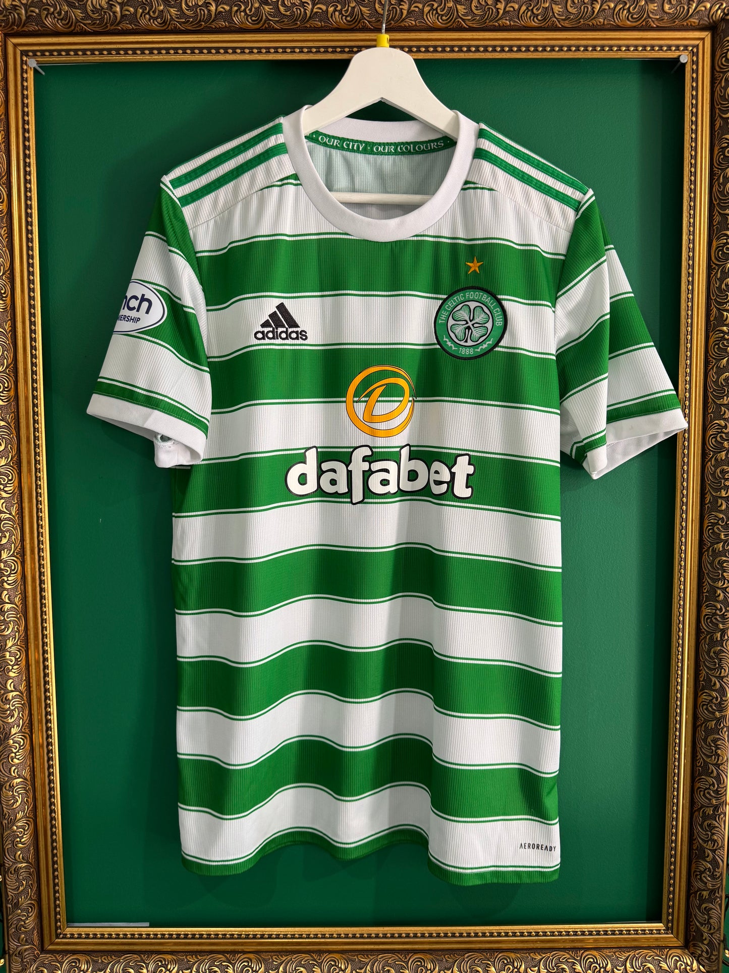 Celtic 2021/22 home medium Ralston 56 match issued