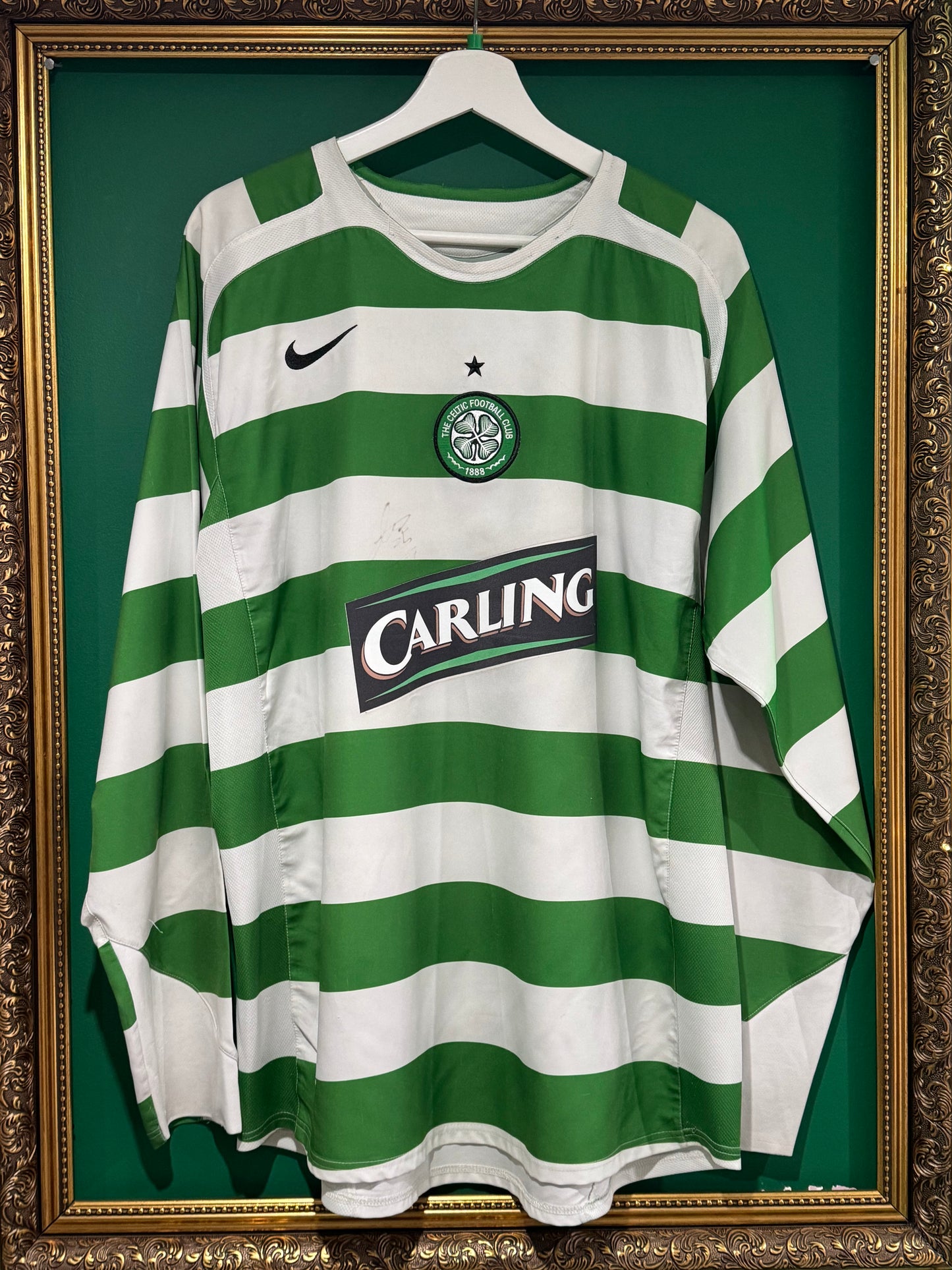 Celtic 2005/07 home xlarge ls signed Nakamura 25