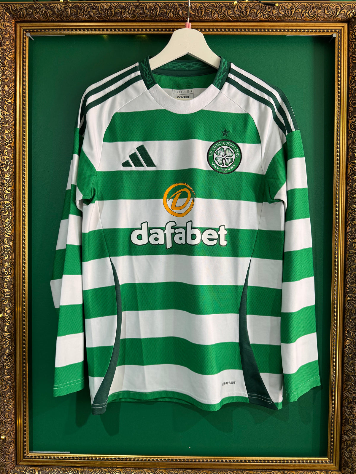 Celtic 2024/25 home shirt small ls