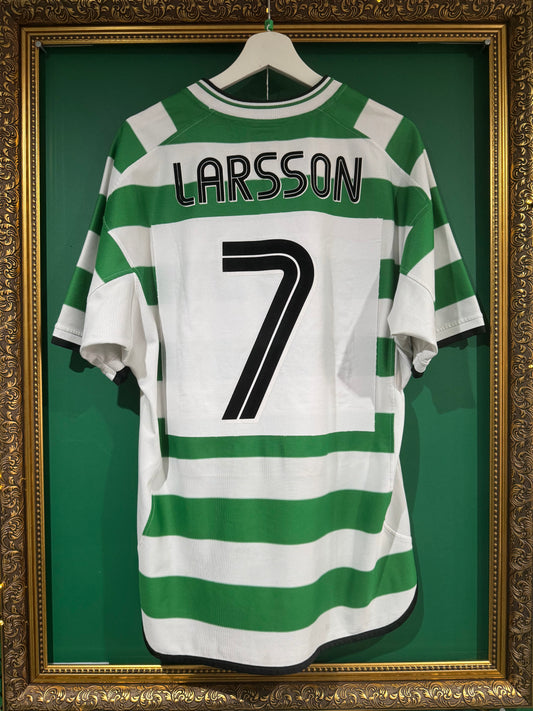 Celtic 2001/02 home shirt xlarge Larsson 7