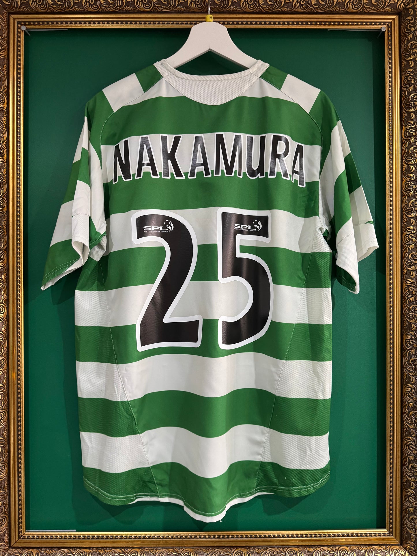 Celtic 2005/07 home shirt medium Nakamura 25