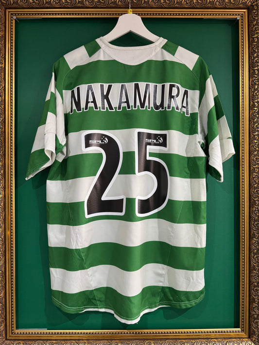 Celtic 2005/07 home shirt medium Nakamura 25