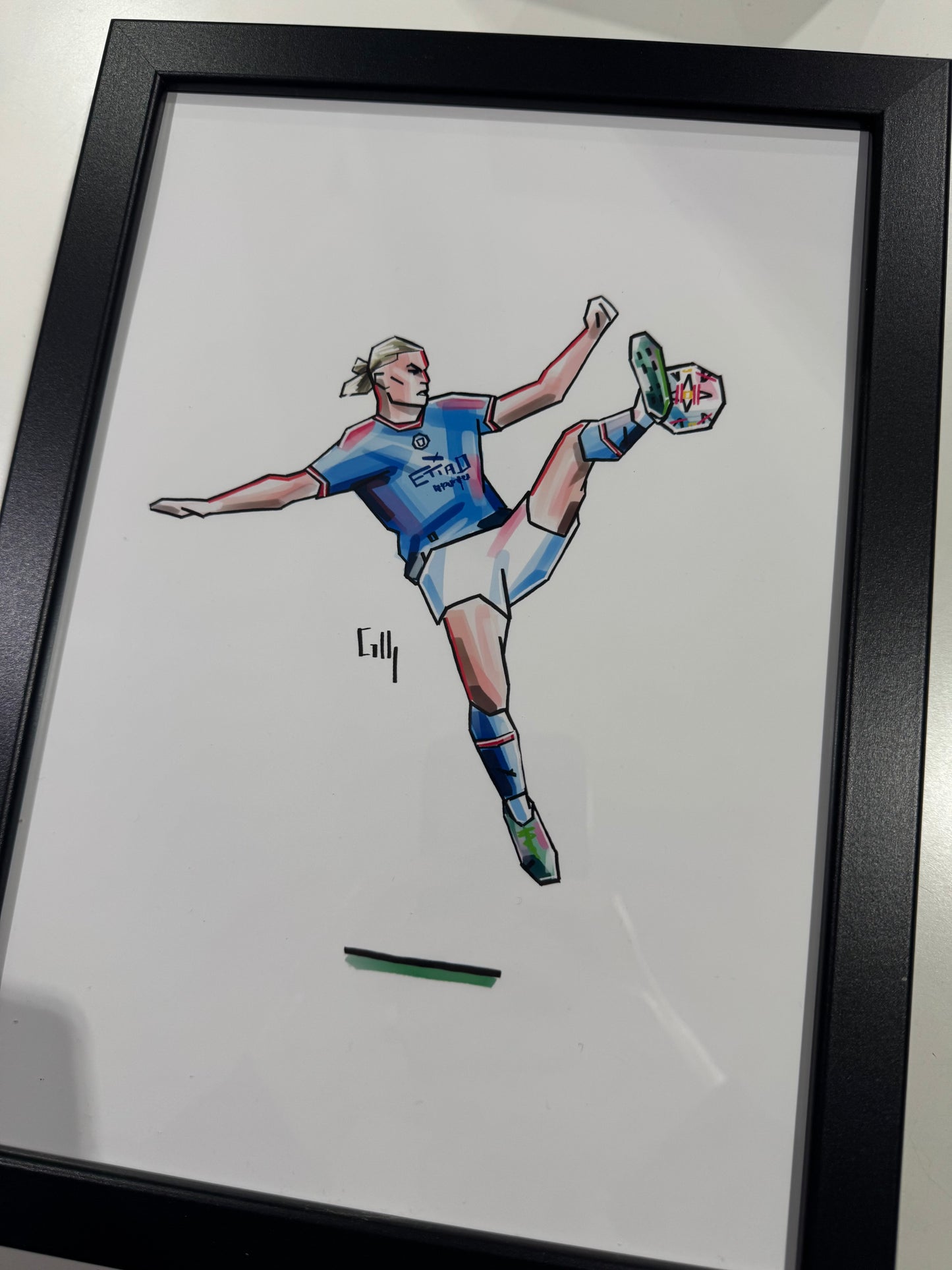 Hand drawn icon player prints