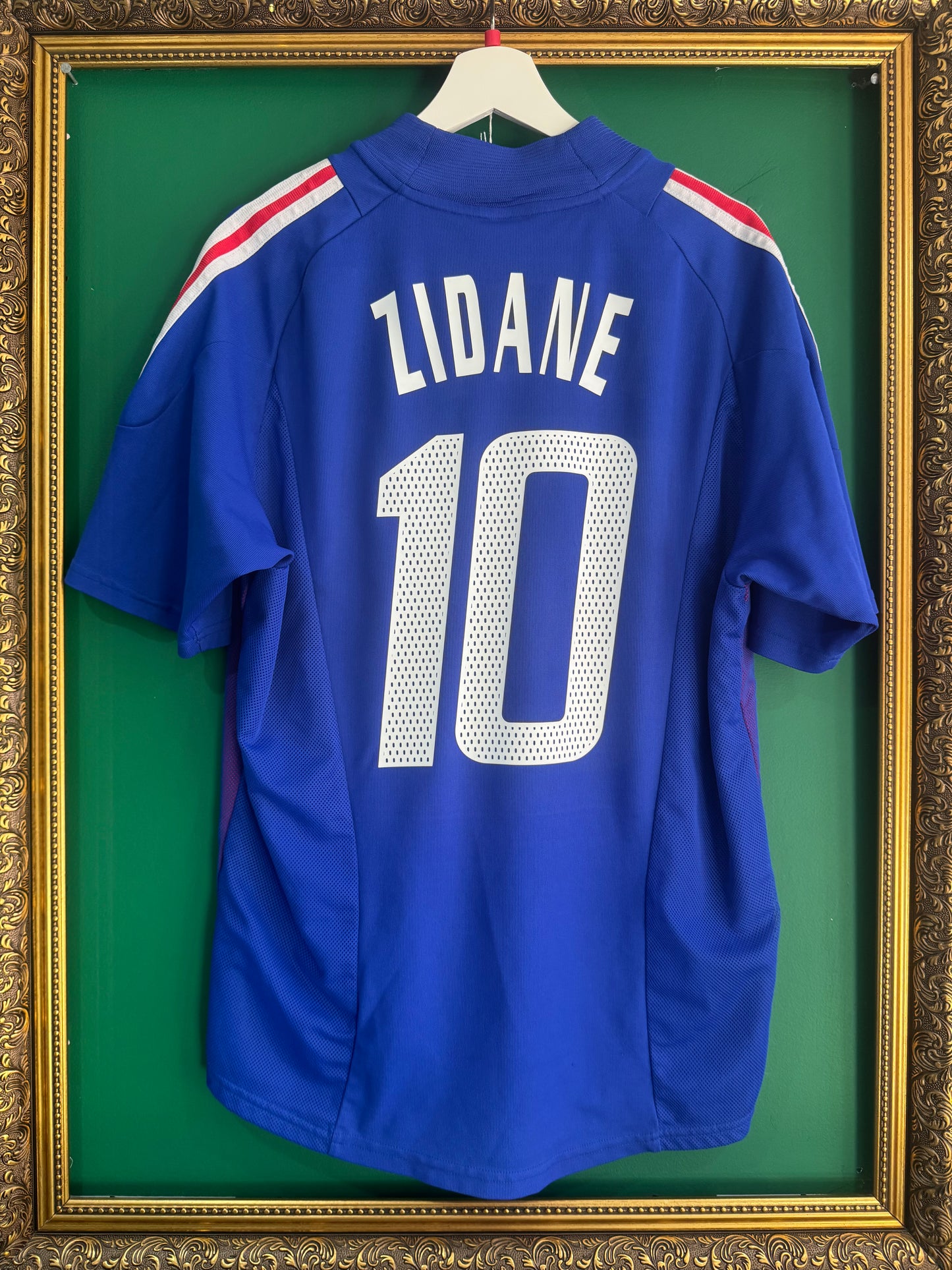 France 2002 home shirt large Zidane 10