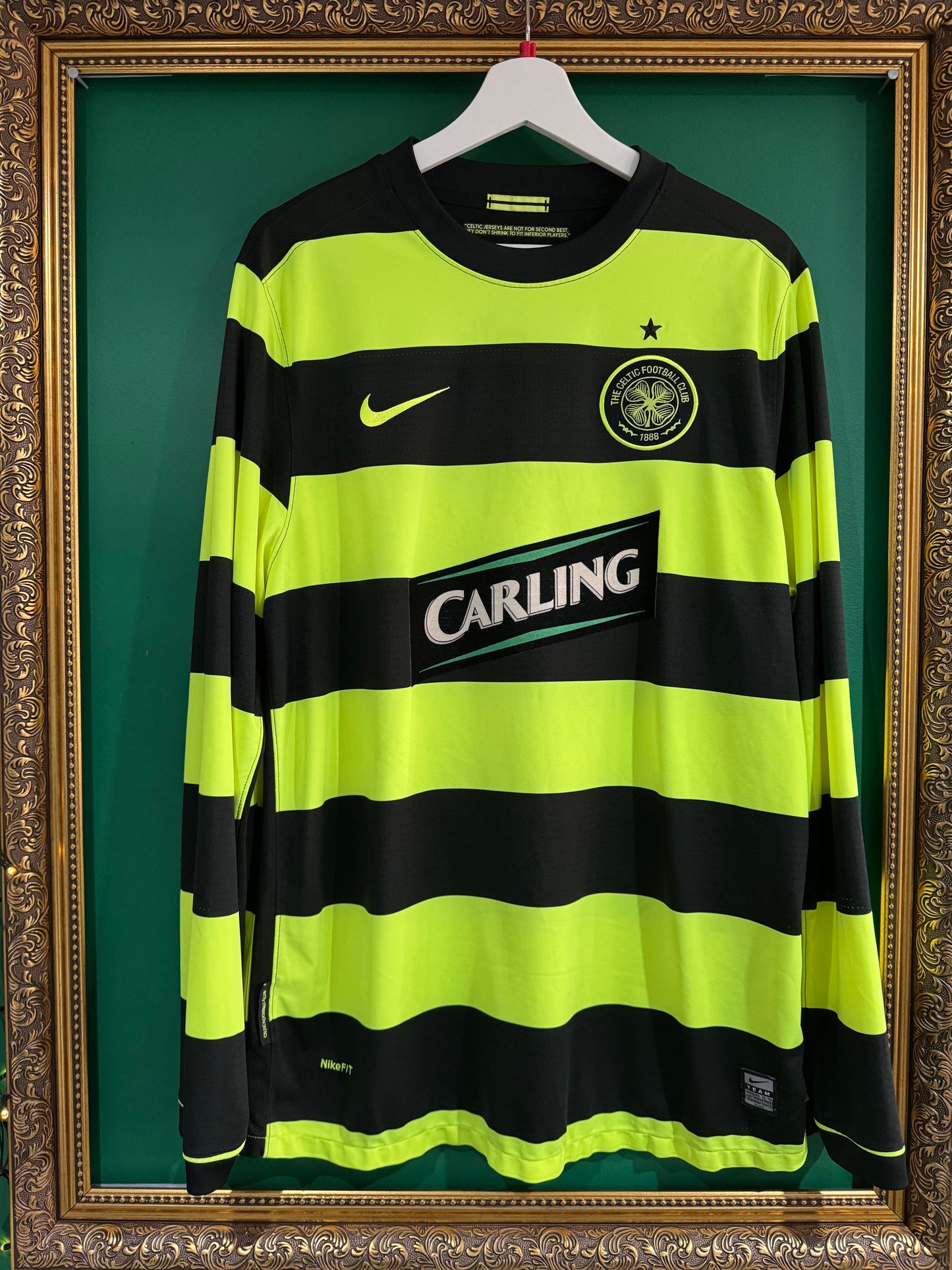 Celtic 2009/10 away shirt large ls