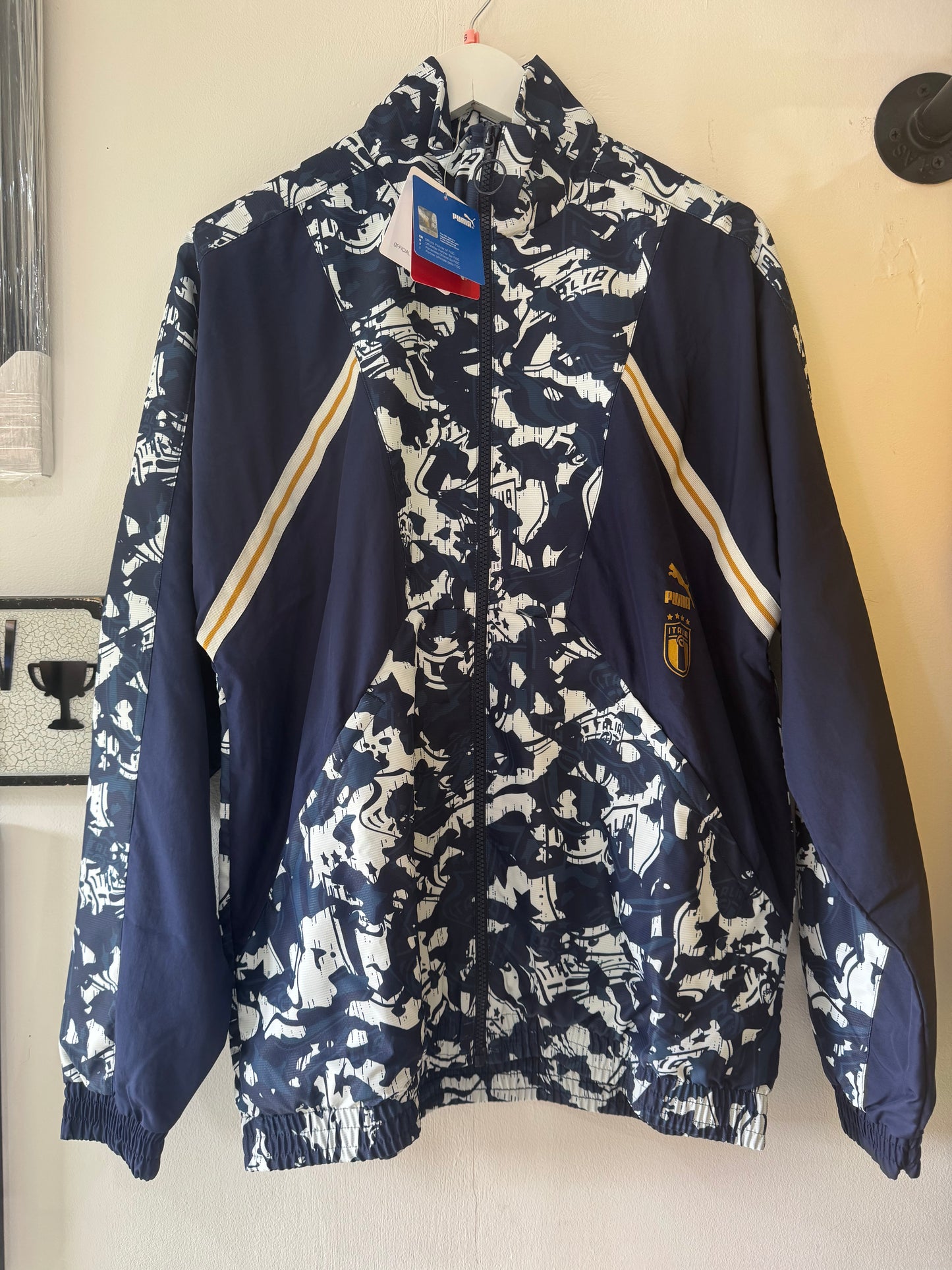 Puma Italy 2021 Woven Jacket - Peacoat/Team Power Blue - BNWT