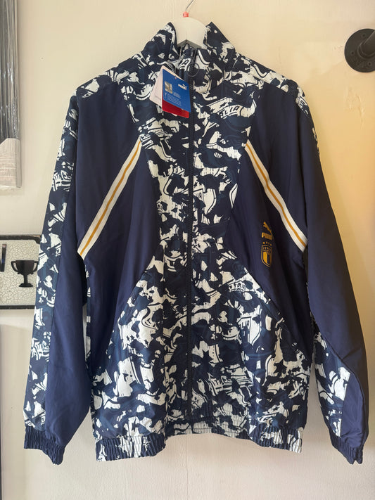 Puma Italy 2021 Woven Jacket - Peacoat/Team Power Blue - BNWT
