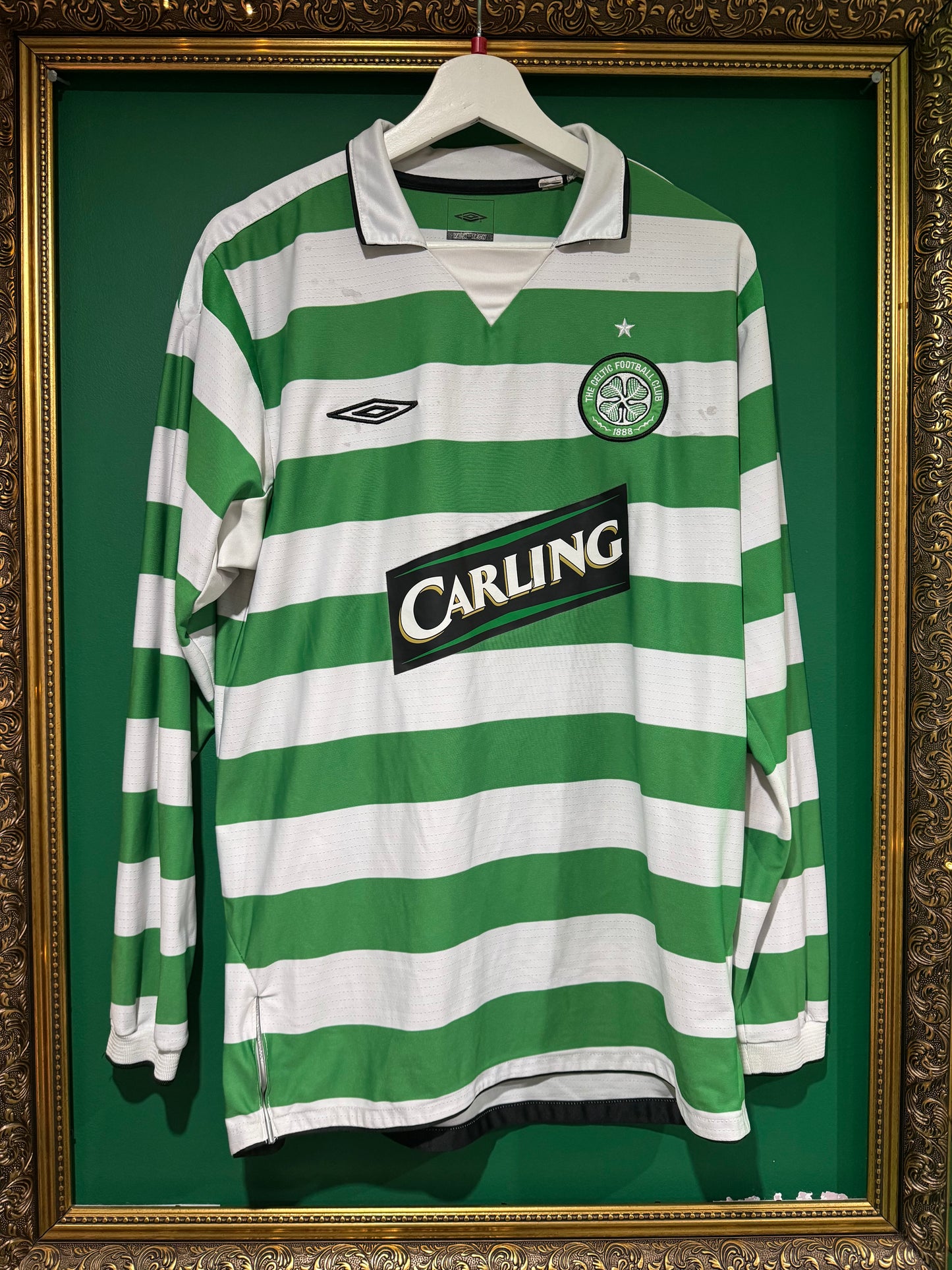 Celtic 2004/05 home shirt large ls