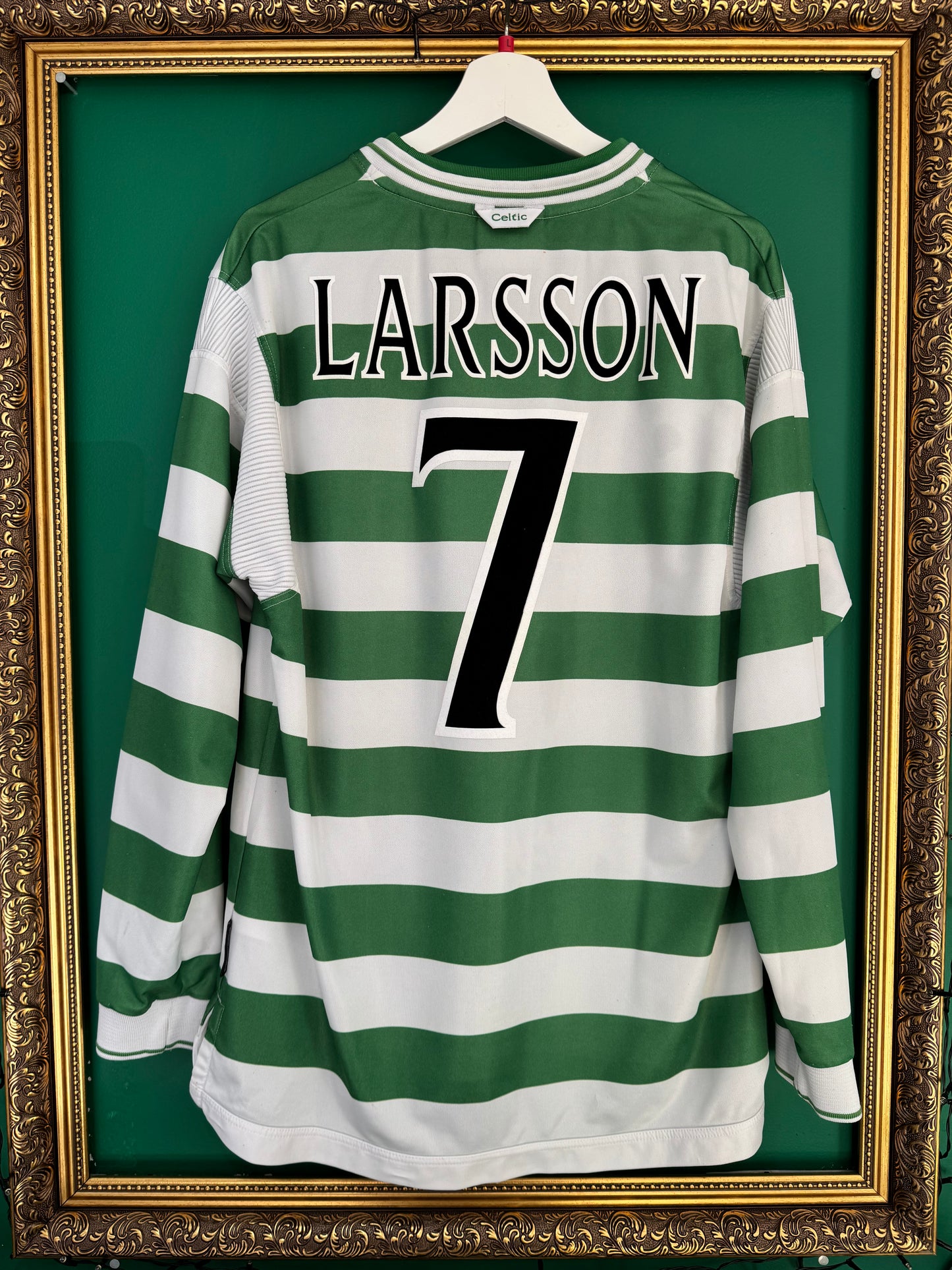 Celtic 1999/01 home large ls Larsson 7