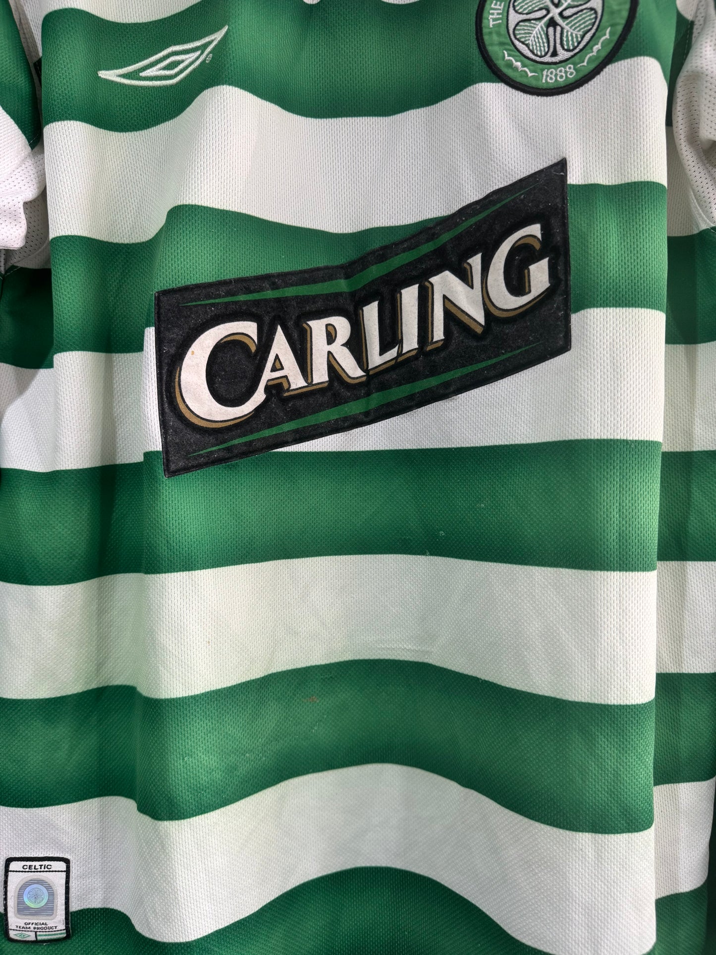 Celtic 2003/04 home shirt small ls