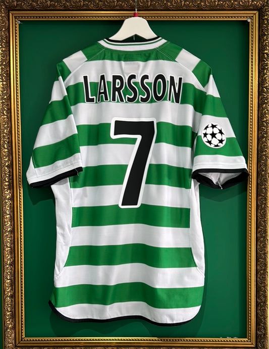 Celtic 2001/03 home shirt Larsson champions league large