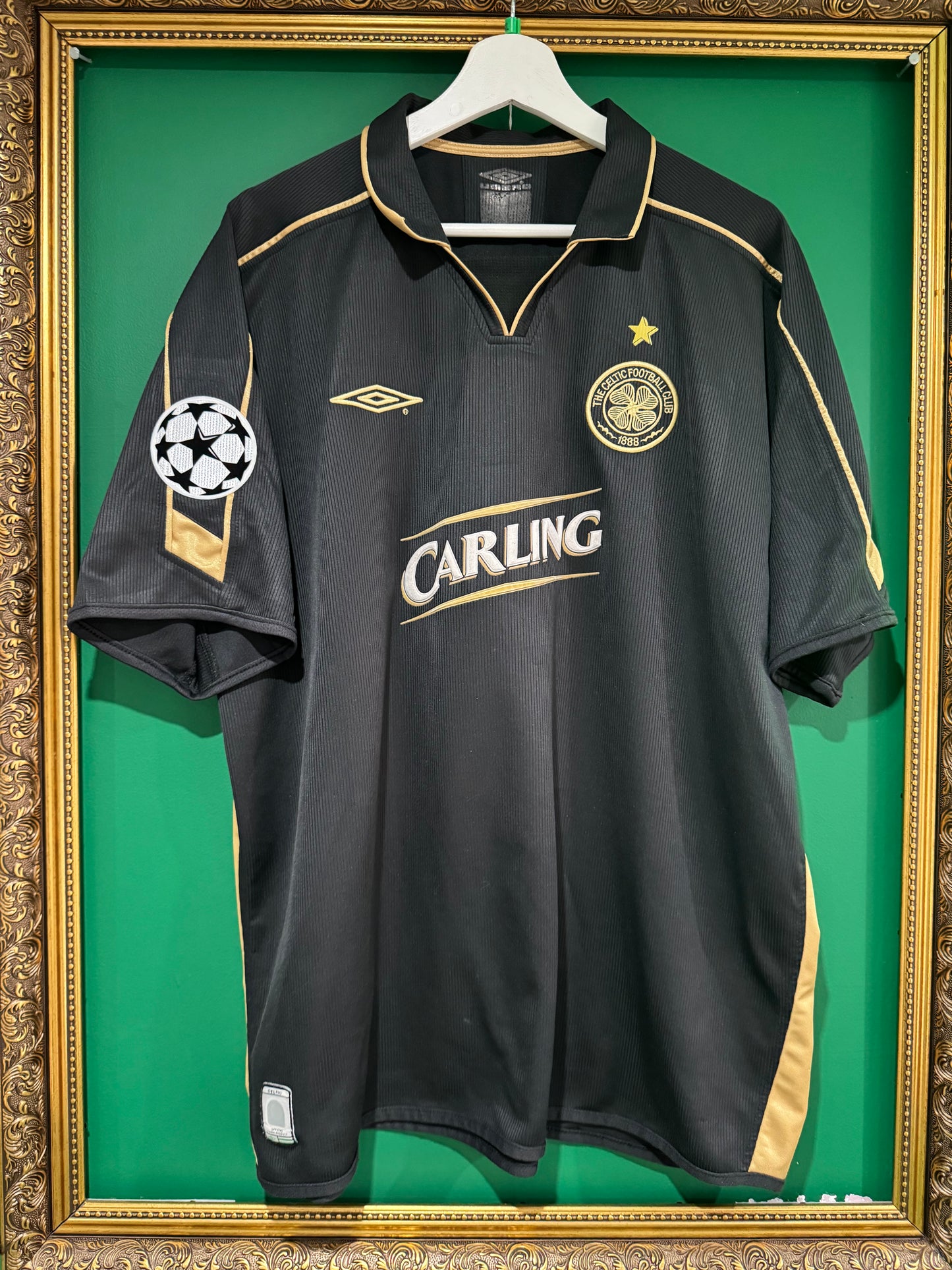 Celtic 2003/04 away shirt Petrov 19 xlarge