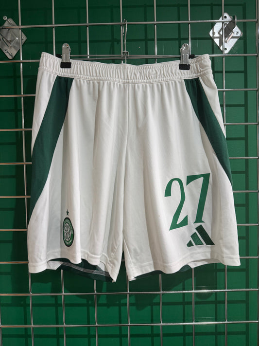 Celtic 2024/25 home matchworn shorts Arne Engles 27