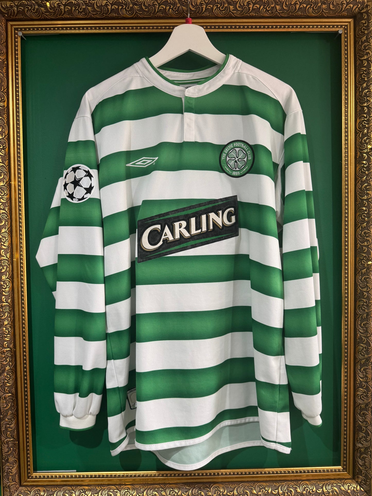 Celtic 2003/04 home shirt large Sutton 9 ls