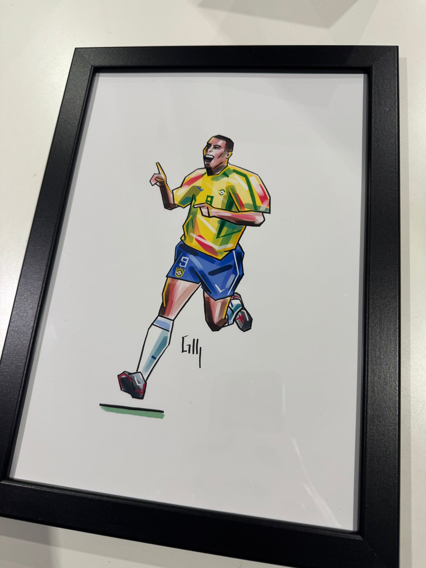 Hand drawn icon player prints