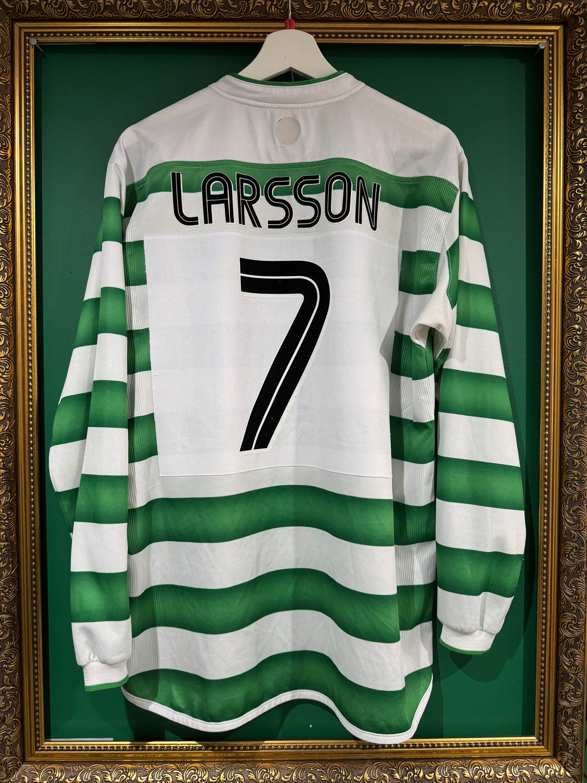 Celtic 2003/04 home shirt large ls Larsson 7