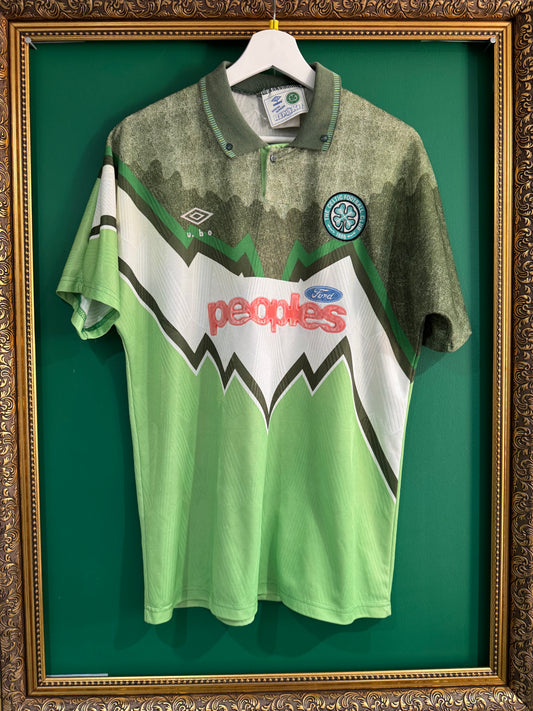 Celtic 1991/92 away shirt medium