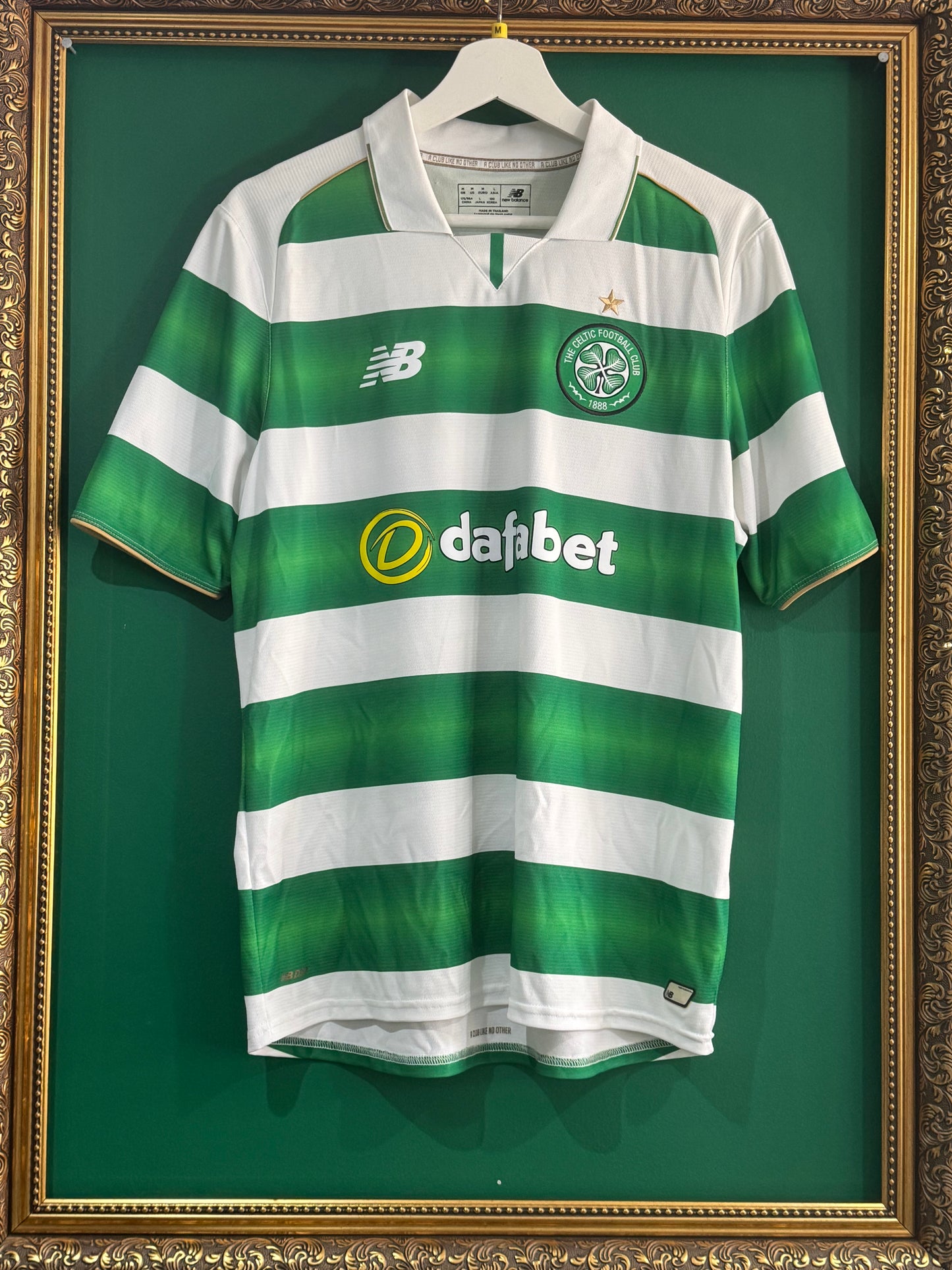 Celtic 2016/17 home shirt medium Tierney 63