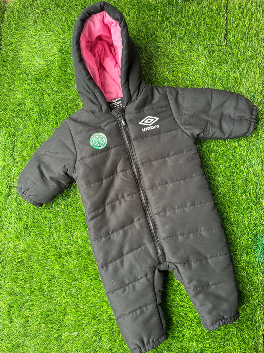 Celtic Umbro snowsuit girls 3-6 months