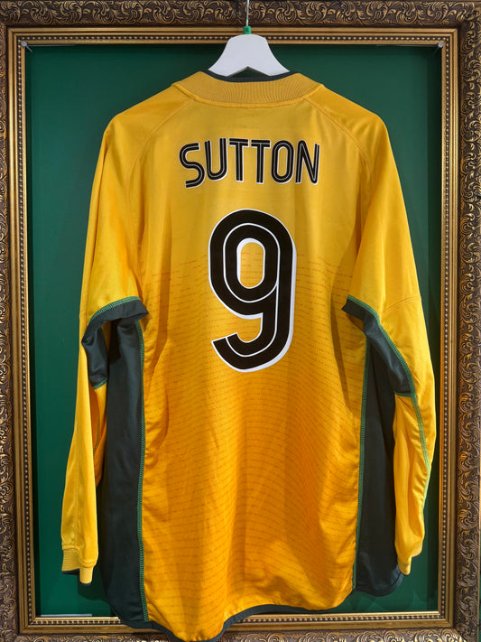 Celtic 2002/03 away shirt xlarge ls Sutton 9