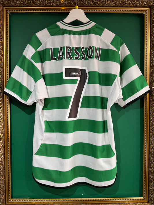 Celtic 2001/03 home shirt medium Larsson 7