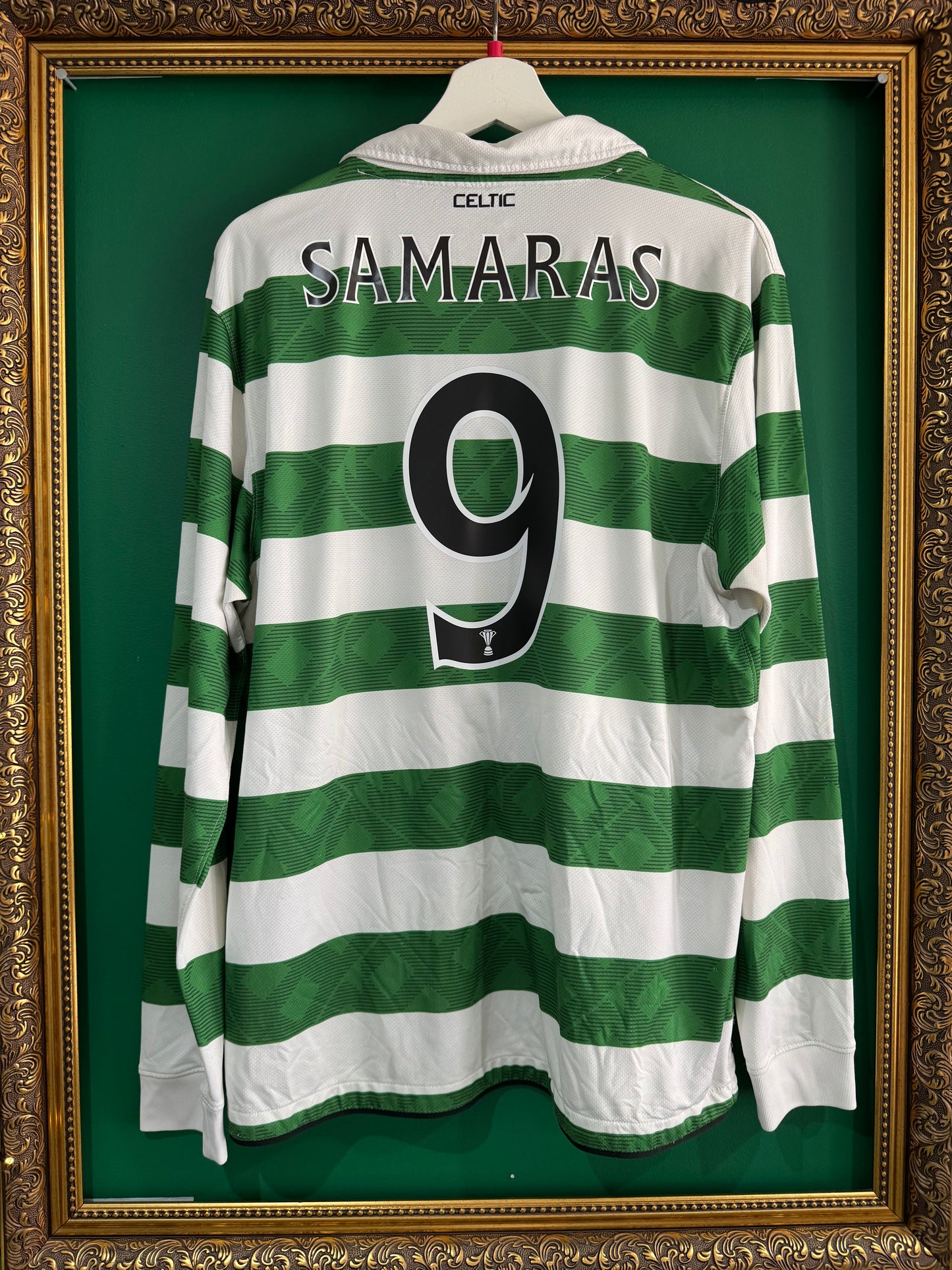 Celtic 2010/12 home shirt large ls Samaras 9