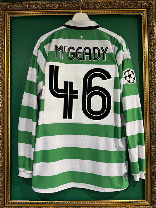 Celtic 2004/05 home shirt medium ls McGeady 46