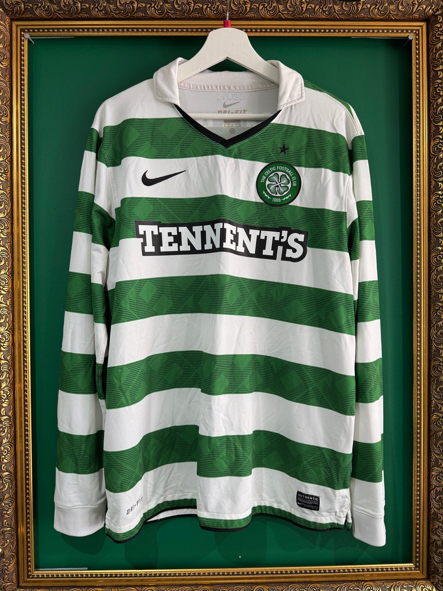 Celtic 2010/12 home shirt large ls Samaras 9