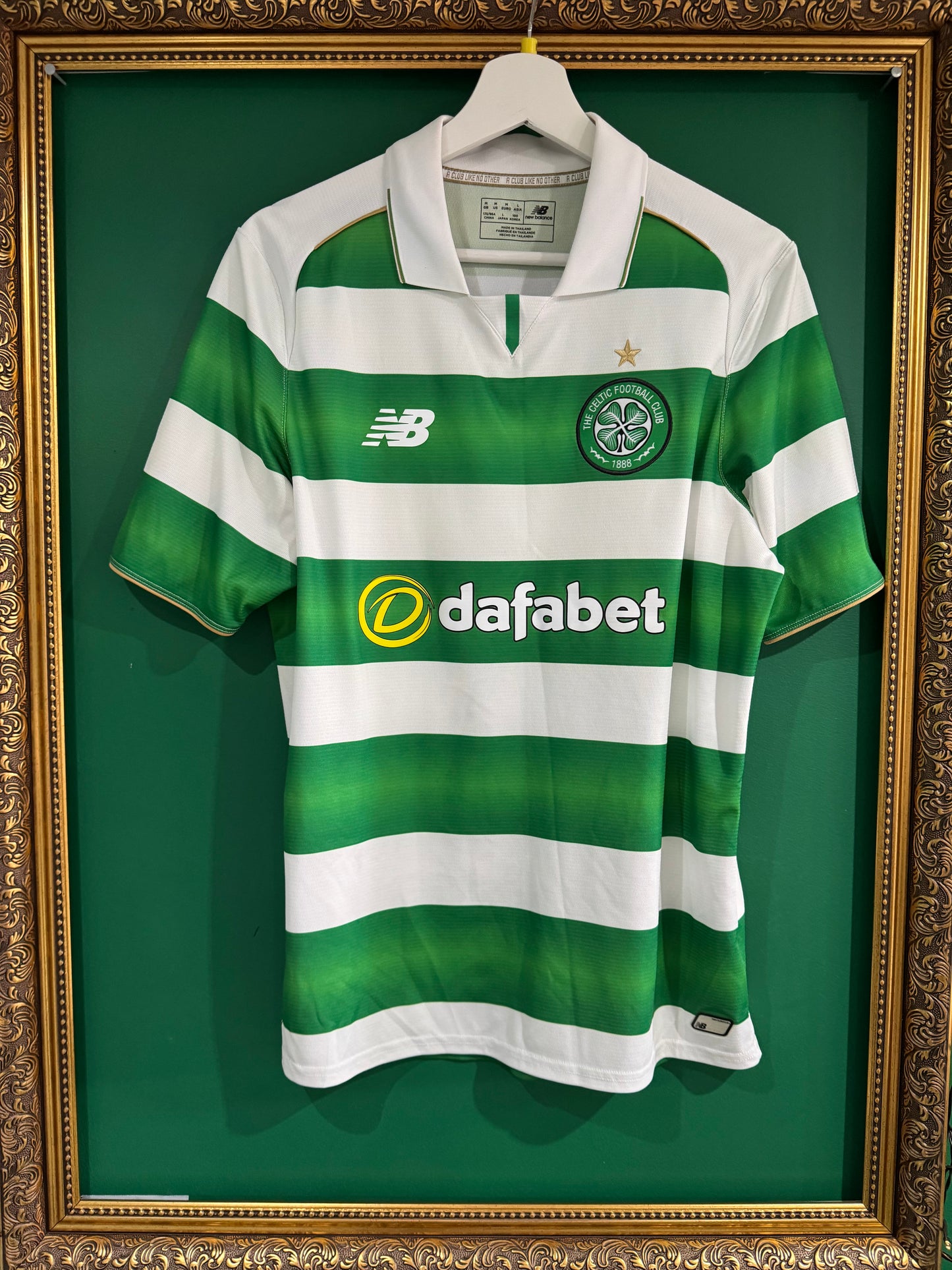 Celtic 2016/17 home shirt medium Tierney 63