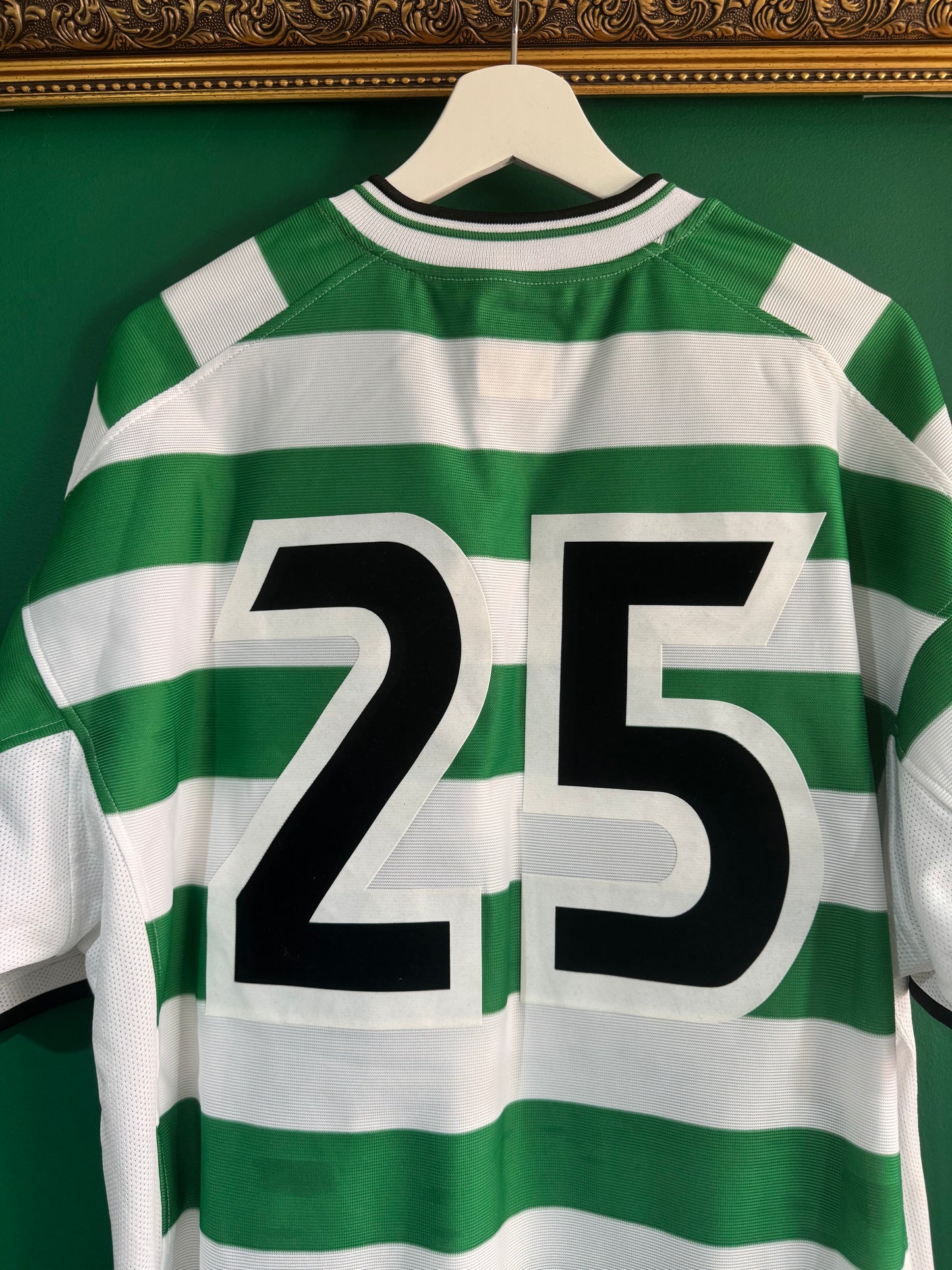 Celtic 2001/03 home shirt xlarge matchworn / player issue pre season 25 Lubo Moravcik