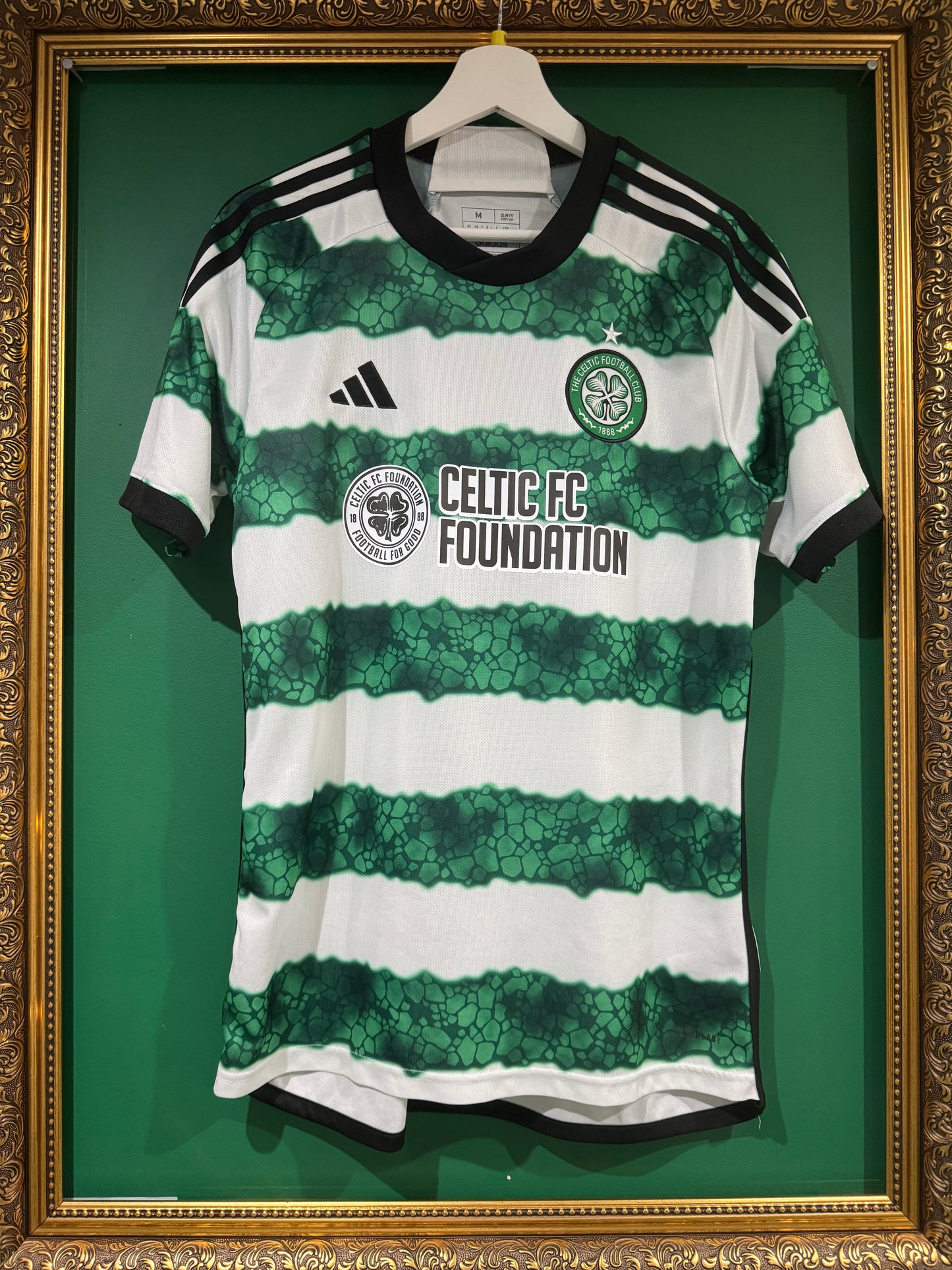 Celtic 2023/24 home shirt medium foundation sponsor