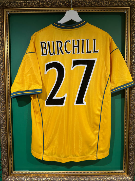 Celtic 2000/02 away shirt medium Burchill 27