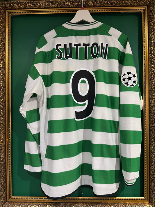 Celtic 2001/03 home shirt large ls Sutton 9