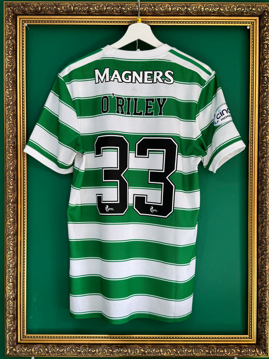 Celtic 2021/22 home O’Riley match prepared shirt