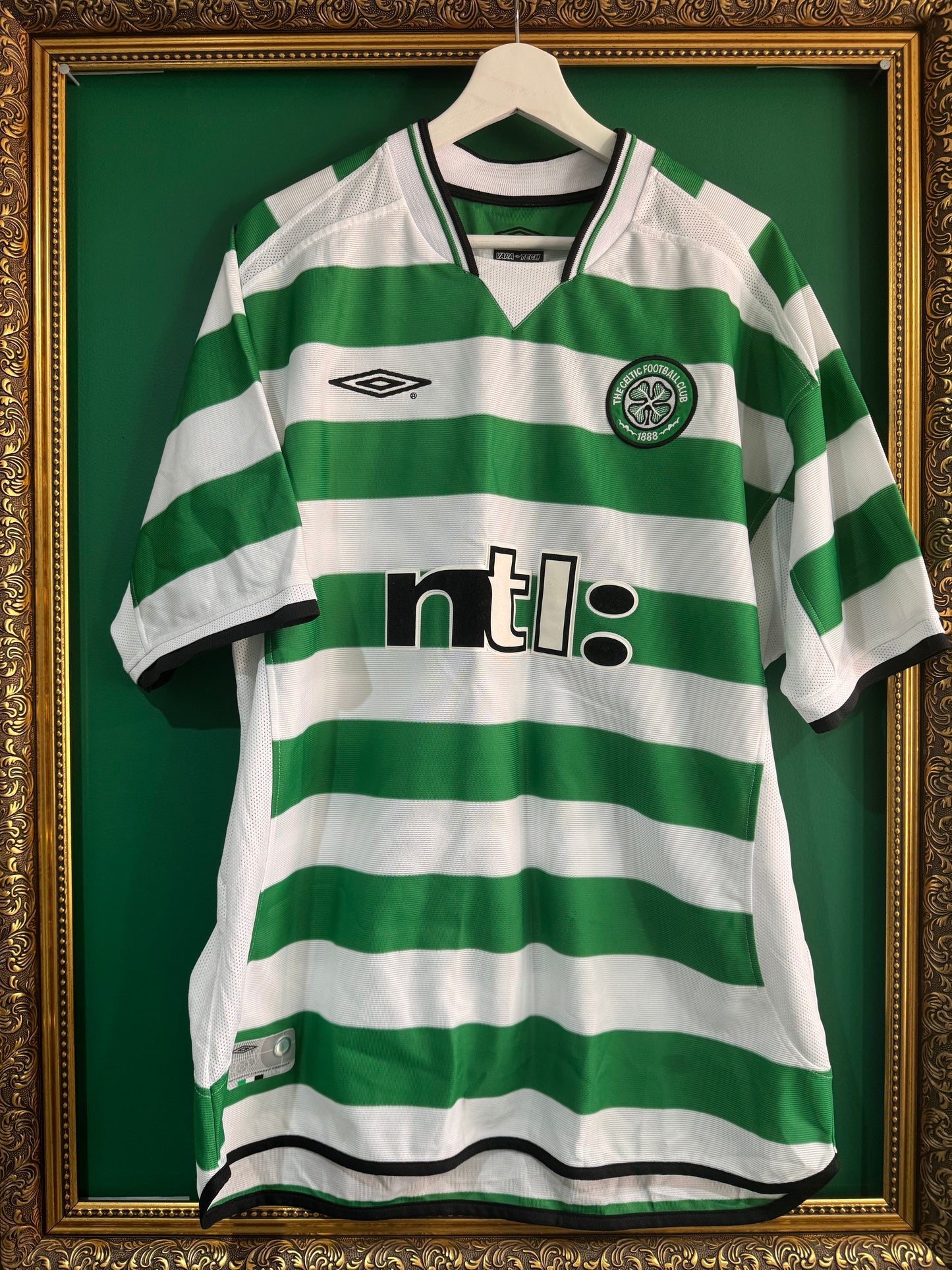 Celtic 2001/03 home shirt xlarge matchworn / player issue pre season 12 David Fernandez