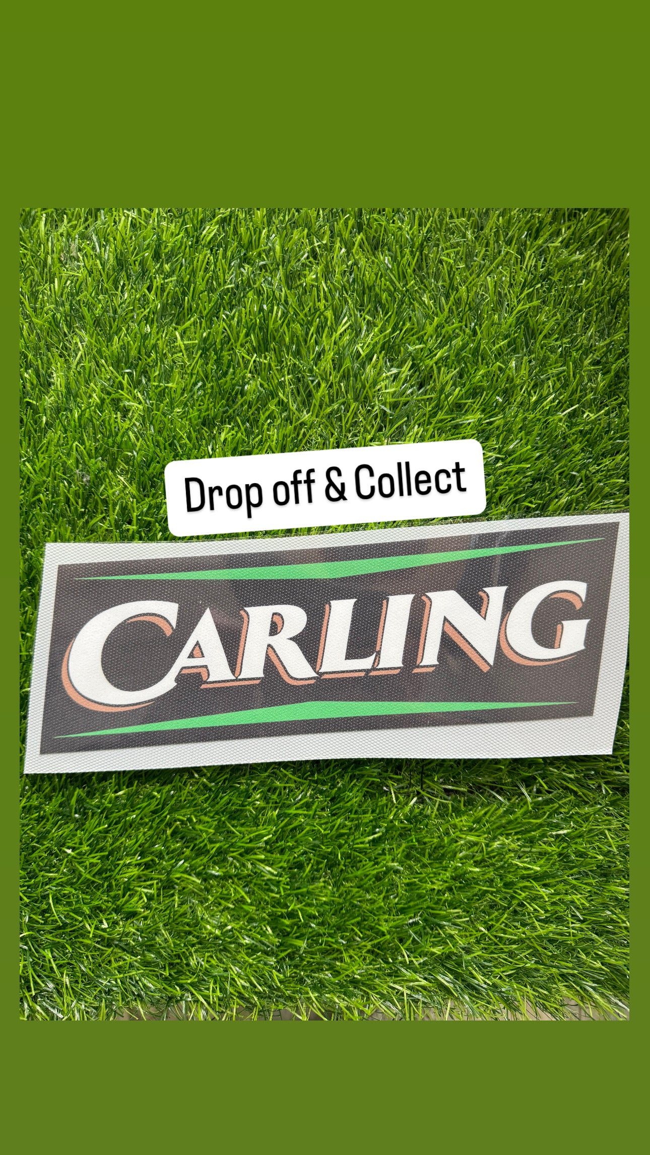 Carling sponsor replacement flock - Drop off and collect