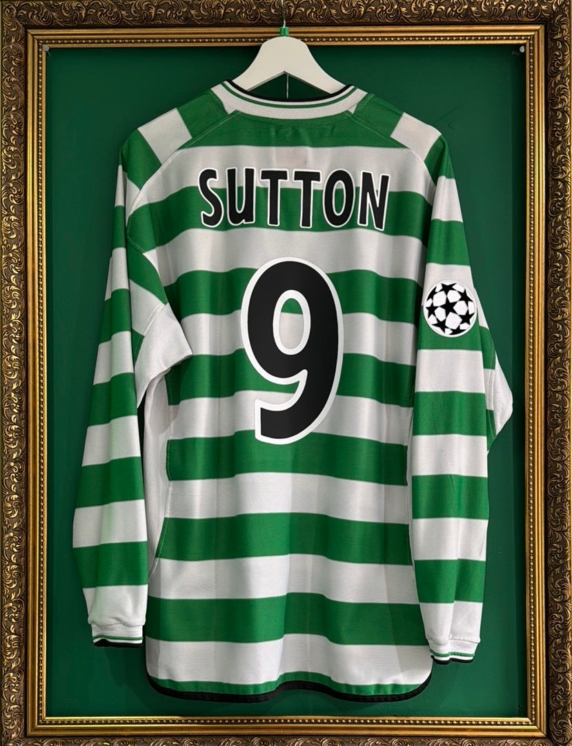 Celtic 2001/03 Home shirt Sutton 9 champions league xlarge