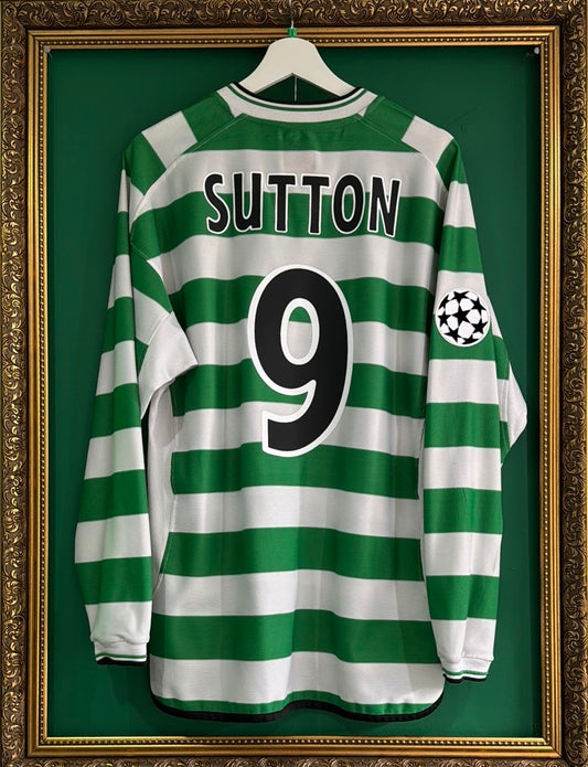 Celtic 2001/03 Home shirt Sutton 9 champions league xlarge