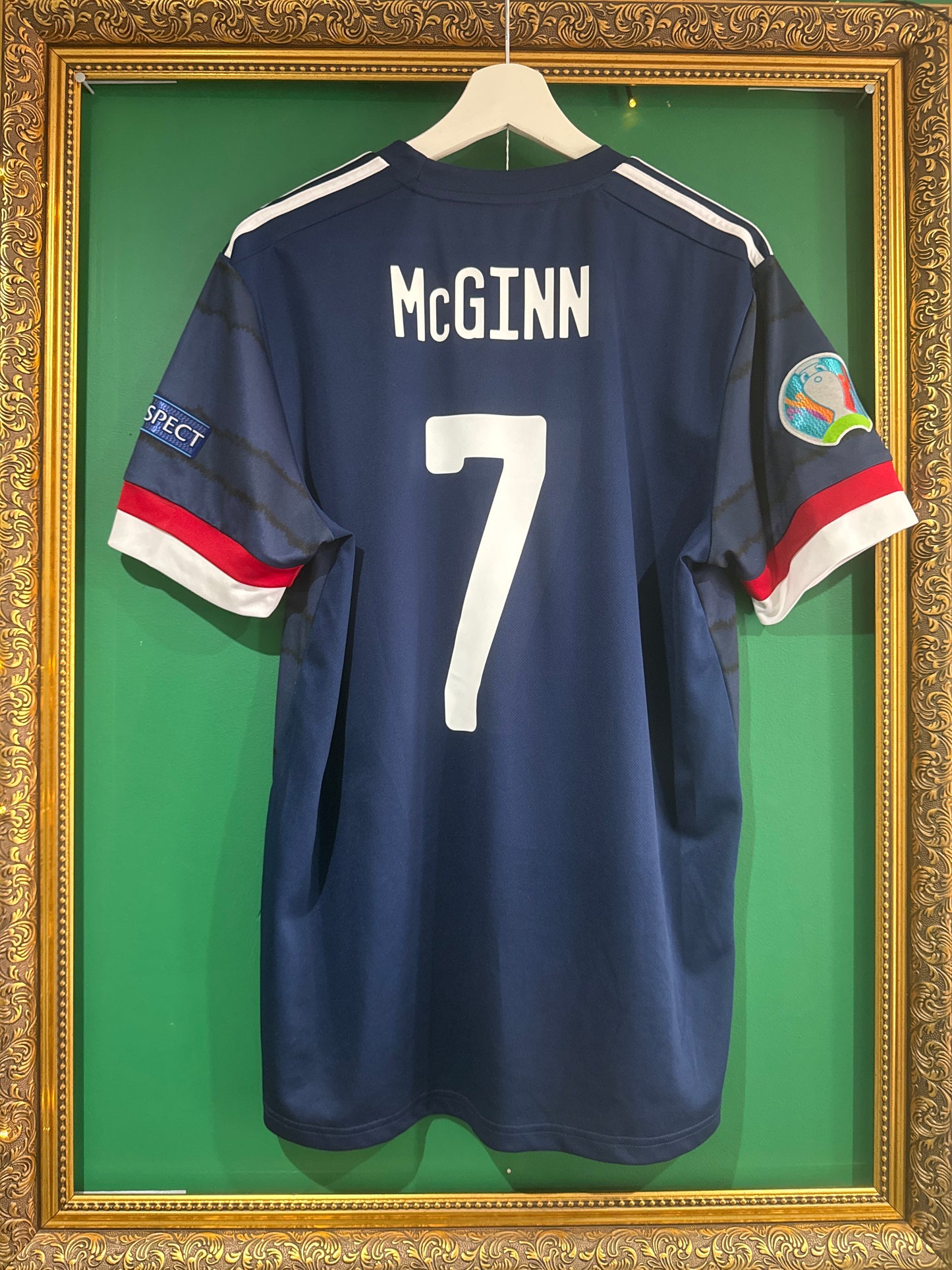 Scotland 2020 home shirt large McGinn 7