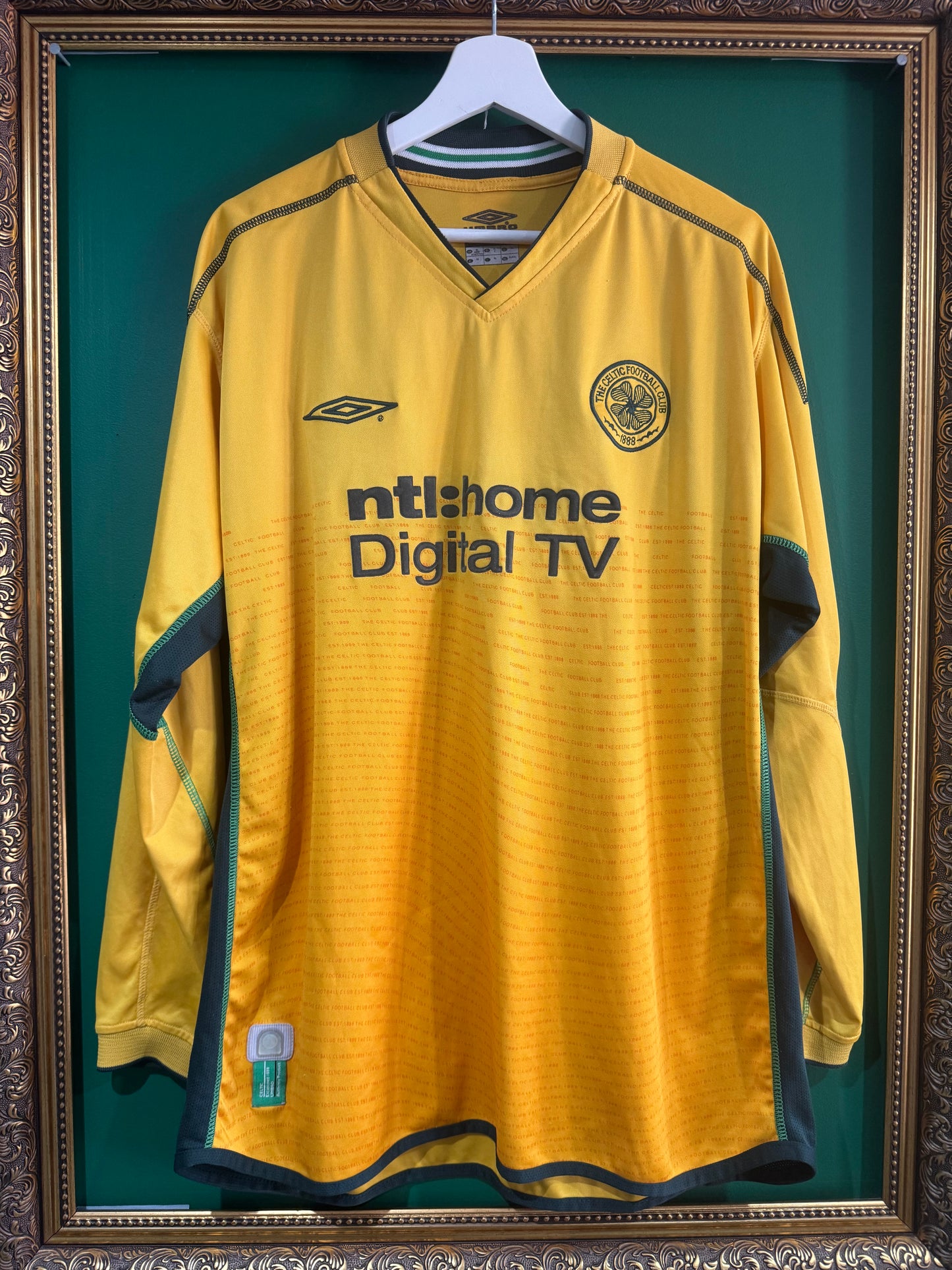 Celtic 2002/03 away shirt xlarge ls Larsson 7