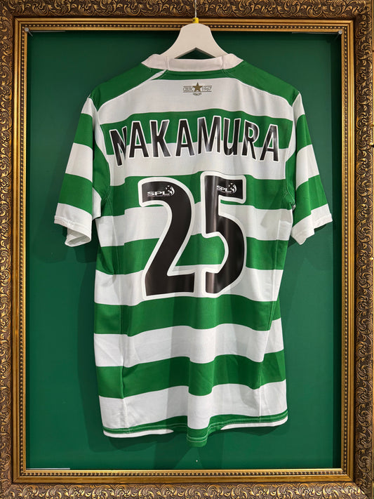 Celtic 2007/08 home shirt medium Nakamura 25