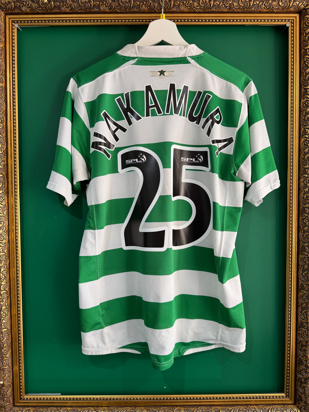 Celtic 2007/08 home shirt medium Nakamura 25