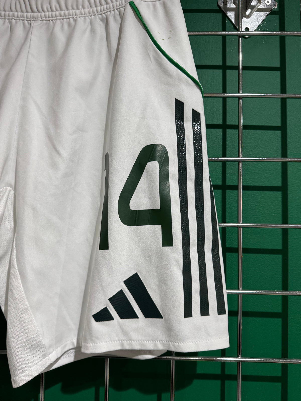 Celtic home European elite matchworn shorts small McCowan 14